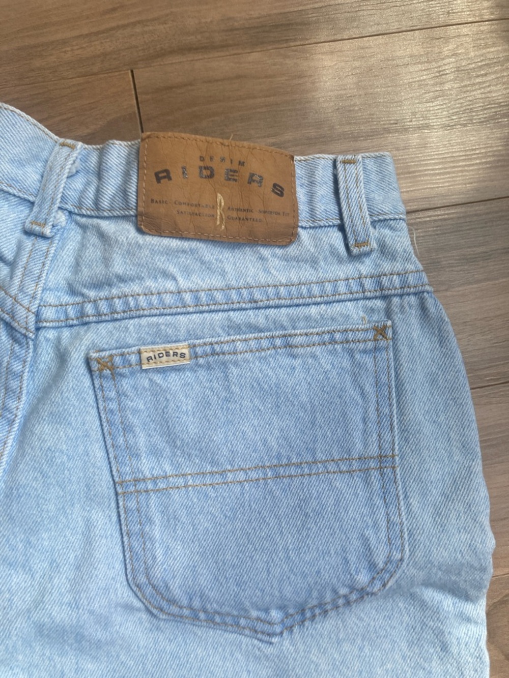 Vintage Riders jean short cotton denim short men’s - Picture 6 of 14